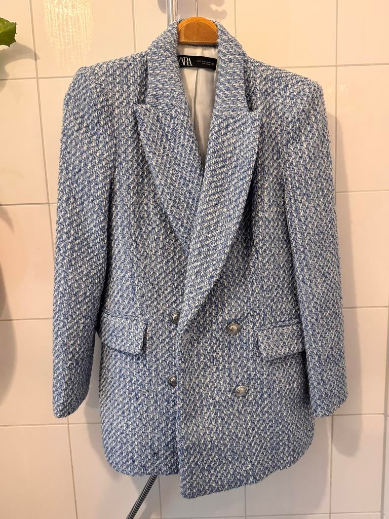 Zara blazer dames z.g.a.n., Kleding | Dames, Jasjes, Kostuums en Pakken, Blauw, Maat 46/48 (XL) of groter, Ophalen of Verzenden