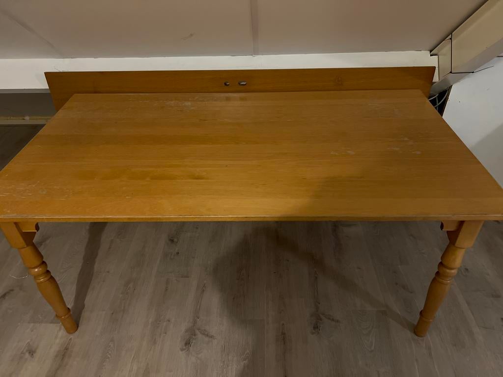 Beuken eettafel 180x100x75, Huis en Inrichting, Tafels | Eettafels, Ophalen, Gebruikt, 100 tot 150 cm, Vijf personen of meer