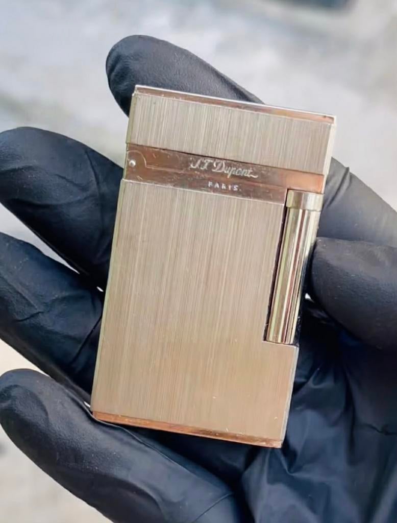 Originele St. Dupont Ligne 2 Palladium aansteker, Ophalen of Verzenden, Gebruikt, Aansteker