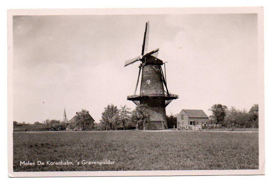 's Gravenpolder Molen De Korenhalm 1950, Ophalen, 1940 tot 1960, Zeeland