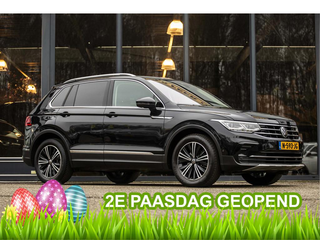 Volkswagen Tiguan 1.5 TSI Elegance (bj 2021, automaat), Euro 6, 4 cilinders, 150 pk, Zwart