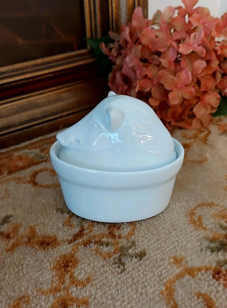 Schattige kleine patéschaal  - terine met wild zwijn, Ophalen of Verzenden