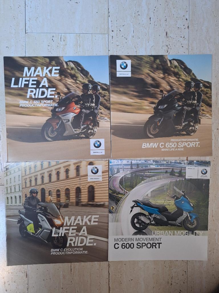 BMW motorscooter C 650 C , Evolution , GT en C 600  folders, Ophalen of Verzenden, Nieuw, BMW