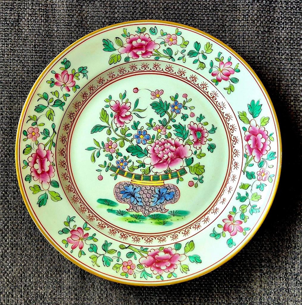 Decoratief bord met bloemenpatroon, Ophalen of Verzenden