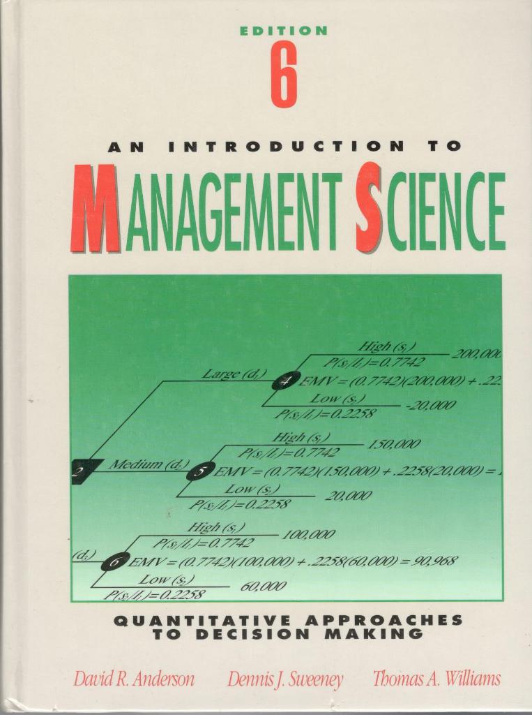 An Introduction to Management Science., Boeken, Ophalen of Verzenden, Zo goed als nieuw