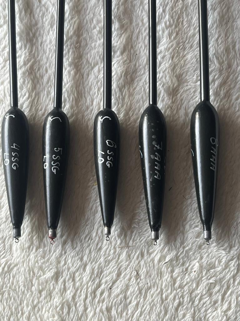 adv 204 / NIEUW set 5 matchdobbers, Ophalen of Verzenden, Nieuw, Dobber of Lood