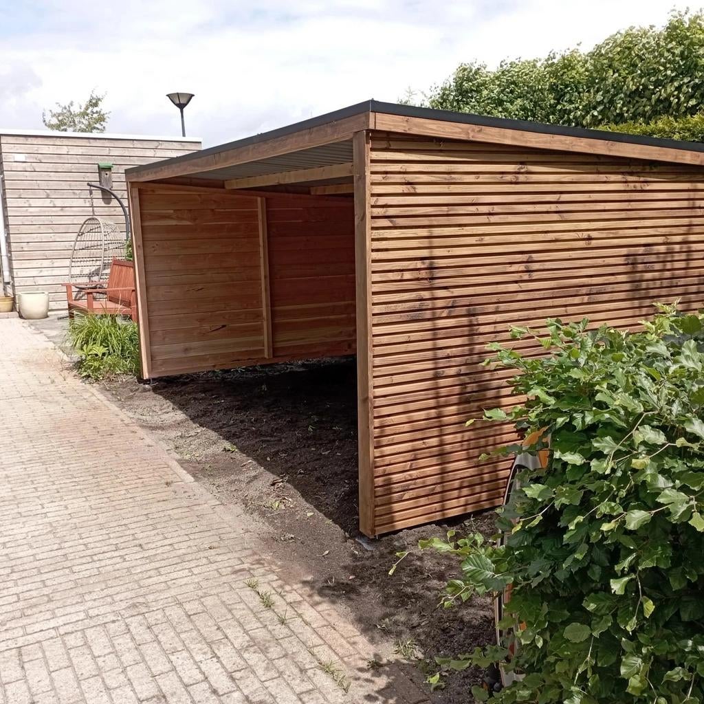 Prefab fietsenstalling / overkapping- Nieuw, Tuin en Terras, Bergingen en Tuinkasten, Nieuw, Fietsenberging, Hout, Ophalen of Verzenden
