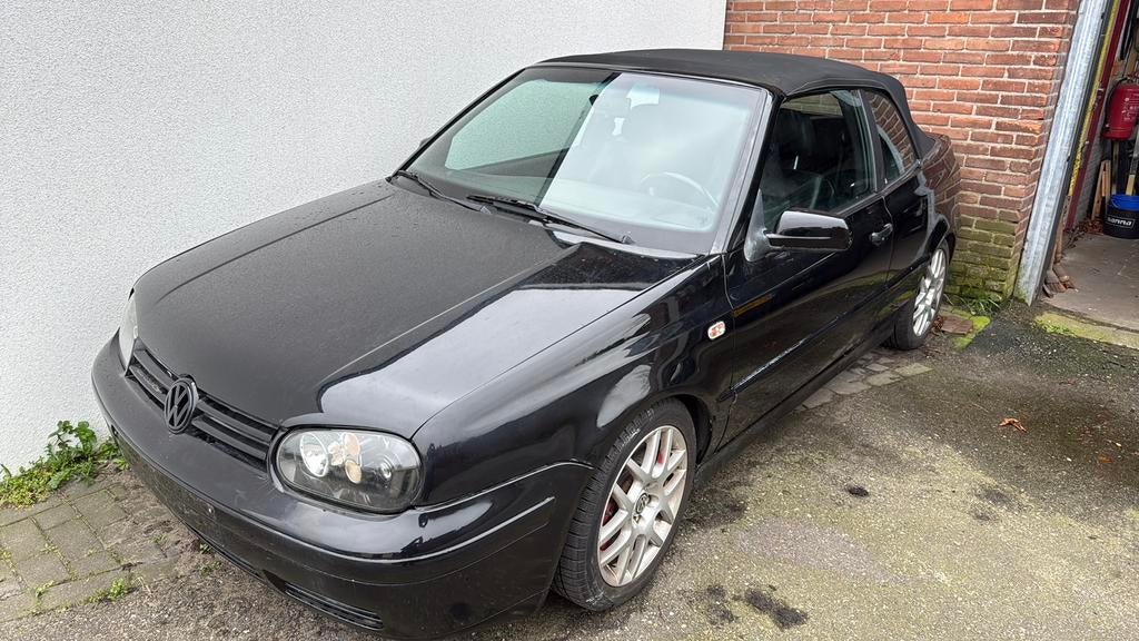 VW golf VR6 met werk, Voorwielaandrijving, Zwart, Cabriolet, Zwart