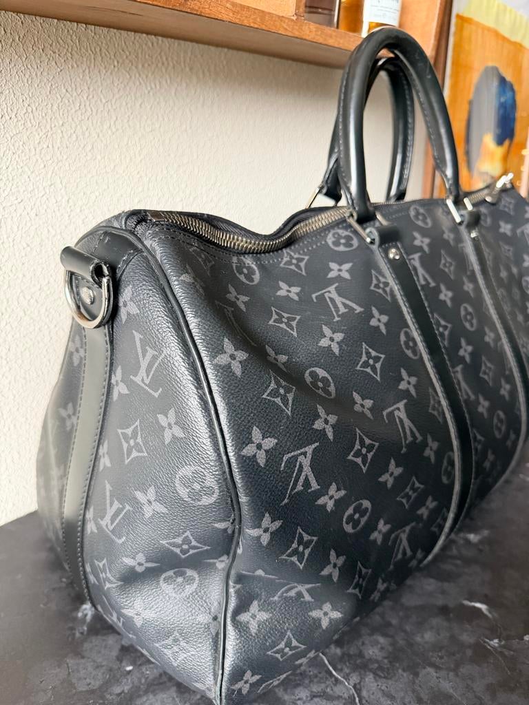 Louis Vuitton Keepall 45 mono, Ophalen, 40 tot 60 cm, 20 tot 30 cm, Zwart