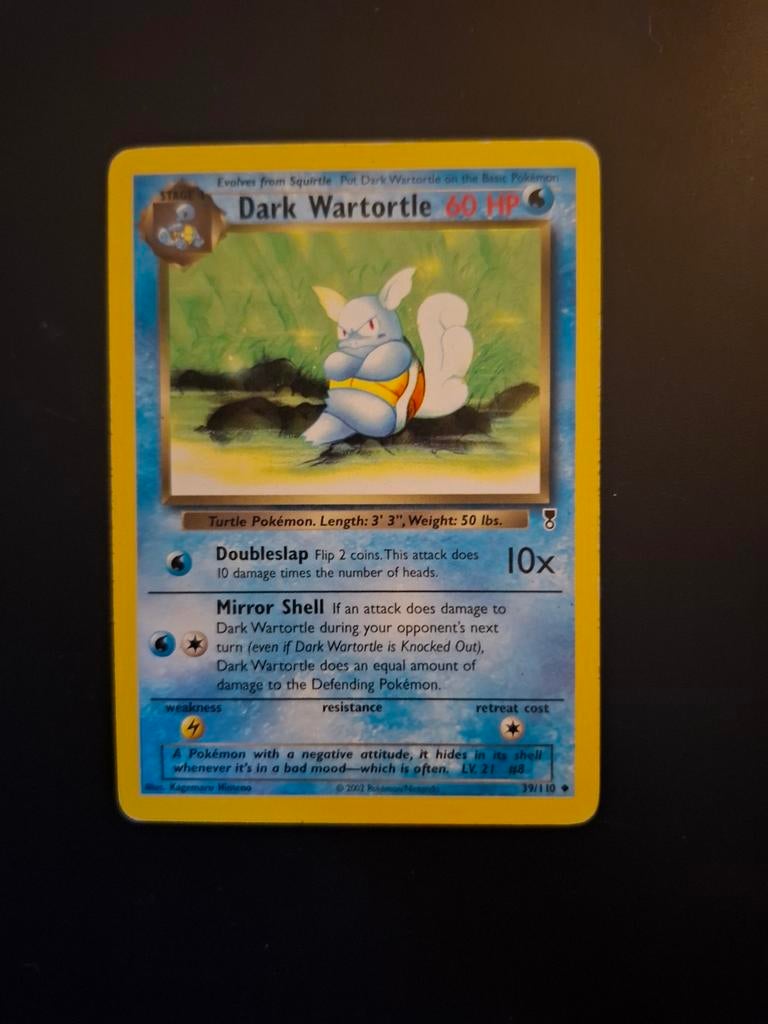Dark Wartortle #39 Pokemon Legendary Collection, Ophalen of Verzenden, Gebruikt, Losse kaart