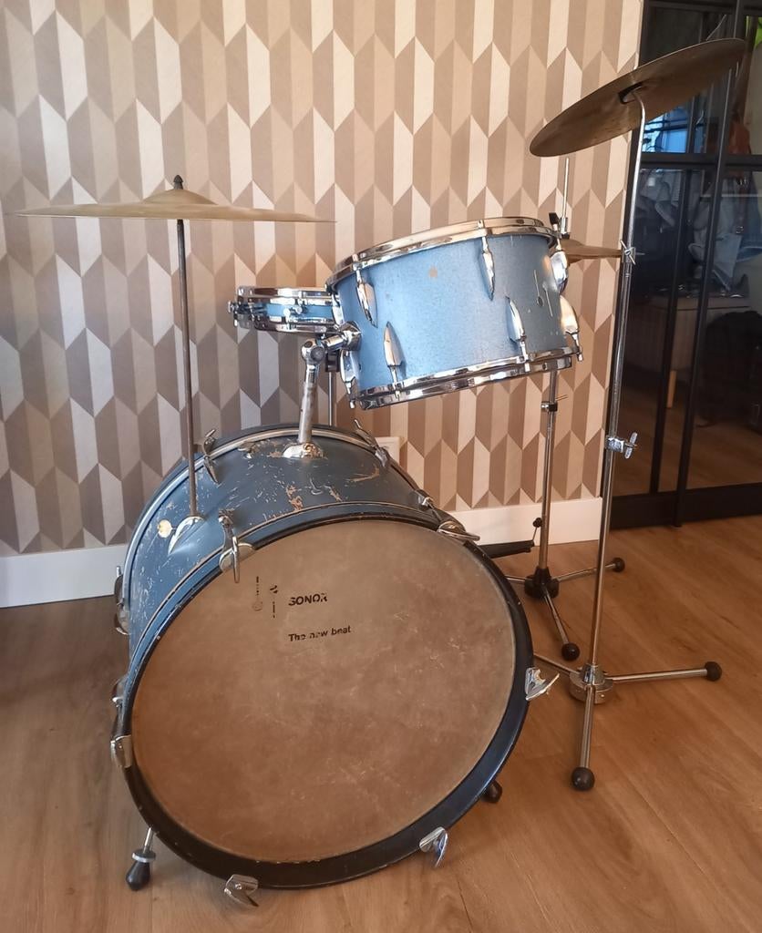 Sonor The new beat drumset 1961, Muziek en Instrumenten, Drumstellen en Slagwerk, Ophalen, Gebruikt, Sonor
