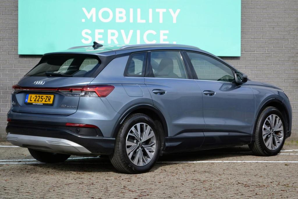 Audi Q4 e-tron 40 Launch edition Advanced 77 kWh SOH90% Warm, Gebruikt, 520 km, Blauw, Origineel Nederlands
