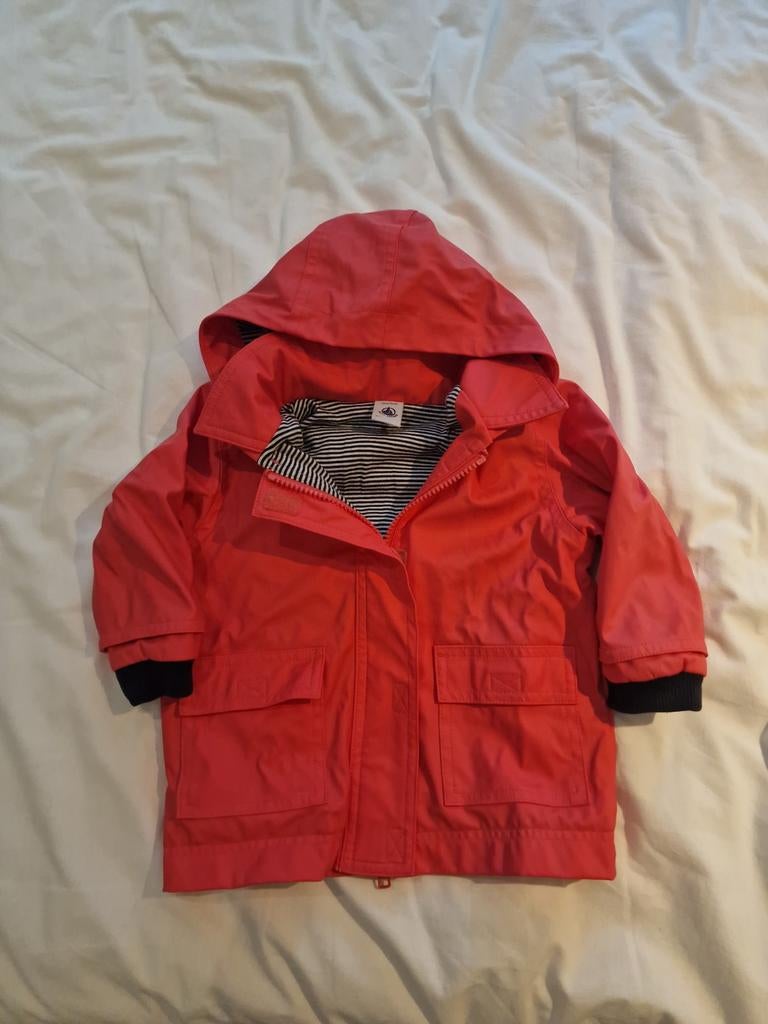 Petit Bateau Regenjasje Rood 12m/74cm, Ophalen of Verzenden, Petit Bateau, Jongetje of Meisje