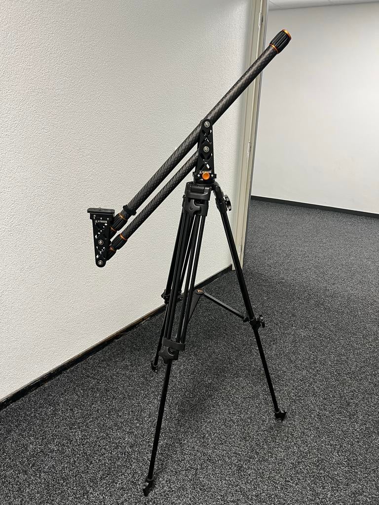 E-IMAGE Mini Jib Arm met E-image GH03F Flat Fluid Video Head, Ophalen, Zo goed als nieuw, Minder dan 150 cm, Overige typen