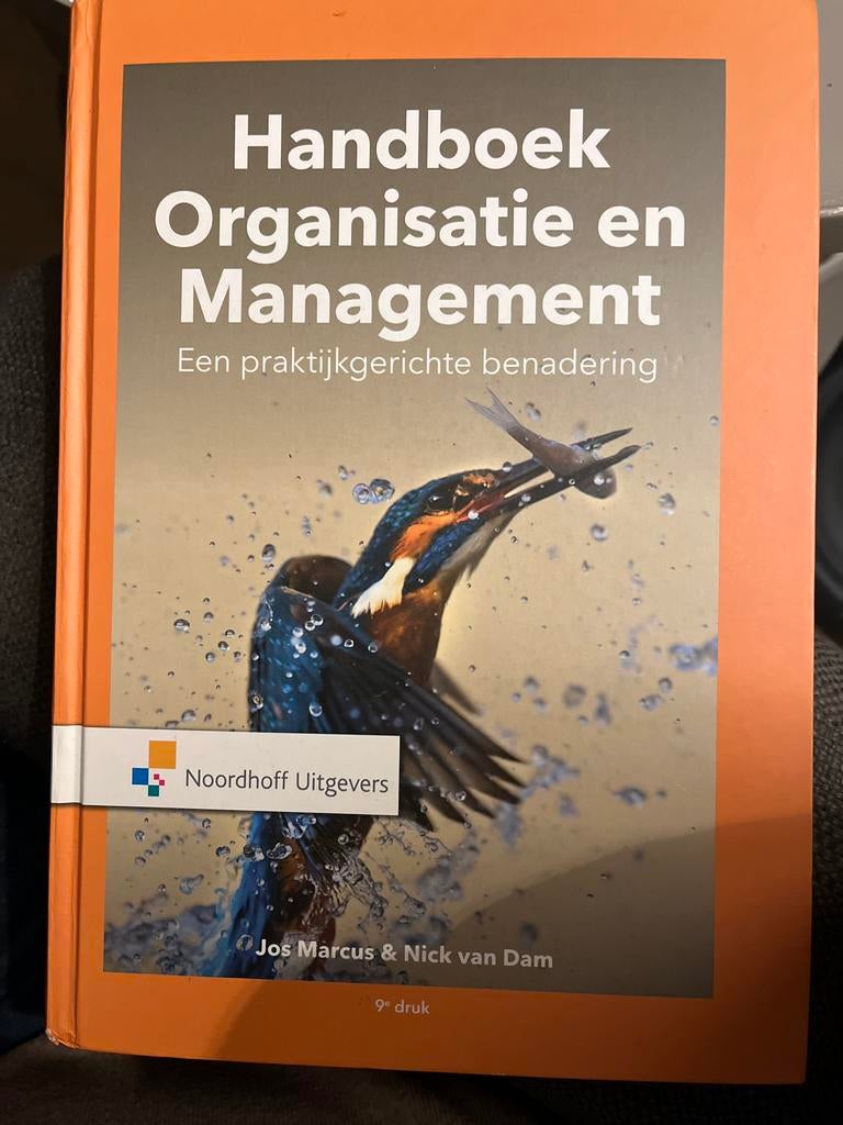 Handboek Organisatie en Management 9e druk, Boeken, Ophalen, Gamma, Gelezen, HBO