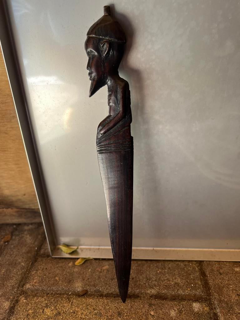 Handgesneden Afrikaanse  Ebenhouten Beeld, Ophalen