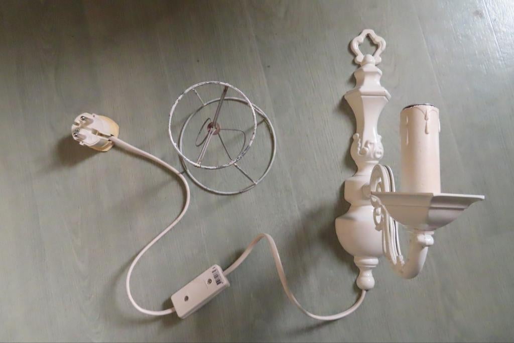 Brocante lampje, Ophalen of Verzenden, Gebruikt, Metaal