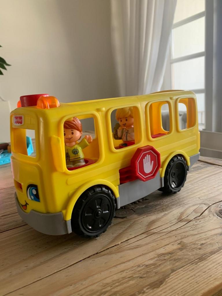 Fisher-Price Little People Schoolbus met figuren, Ophalen of Verzenden, Gebruikt