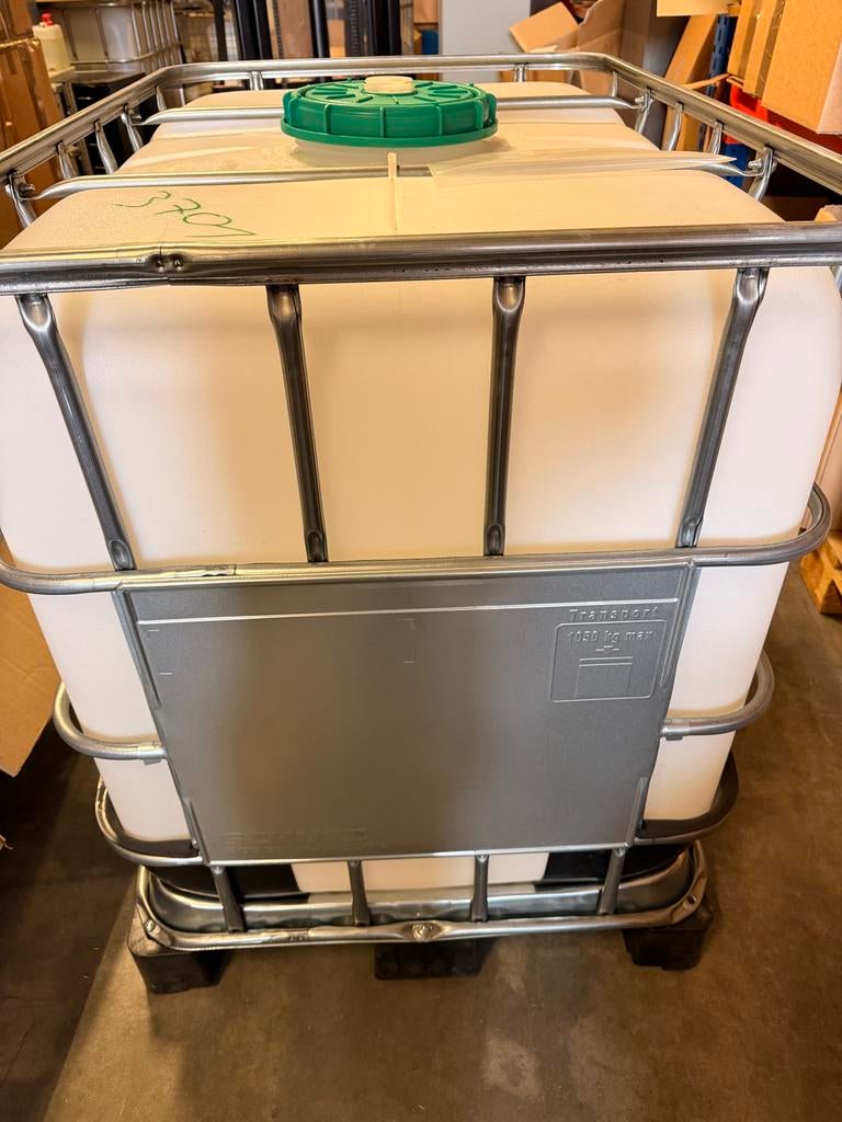 IBC container 600/650 liter / kunststof pallet, Ophalen, Kunststof, Met kraantje, 150 liter of meer