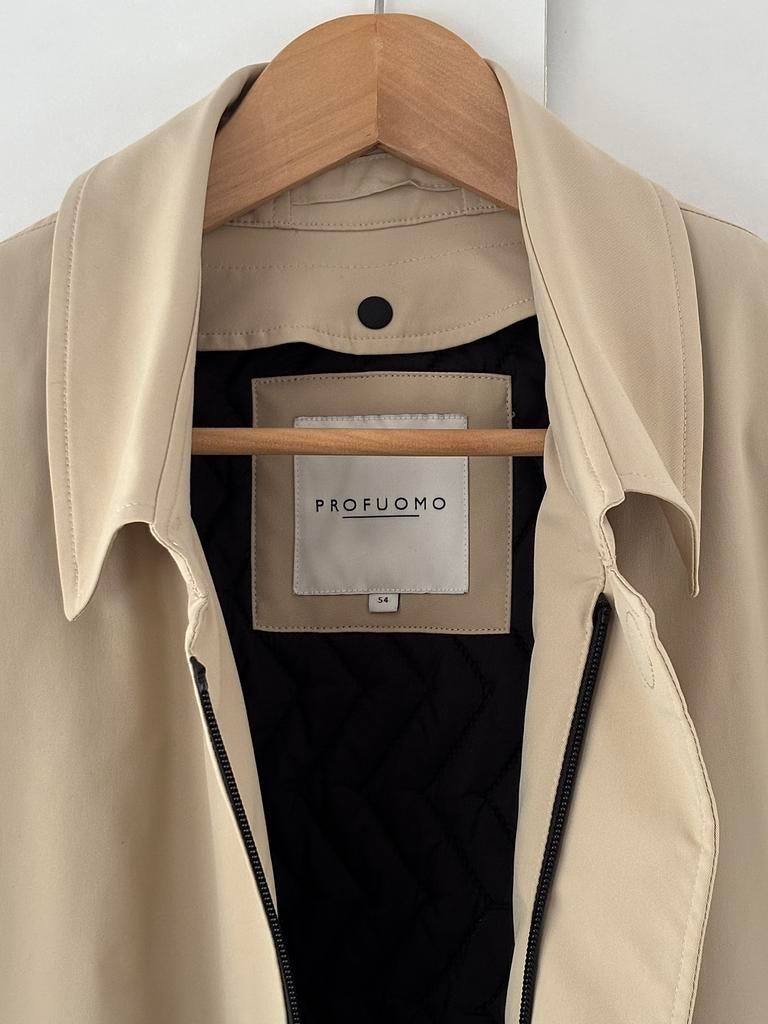Profuomo doordraag trenchcoat, Ophalen of Verzenden, Zo goed als nieuw, Maat 52/54 (L), Beige