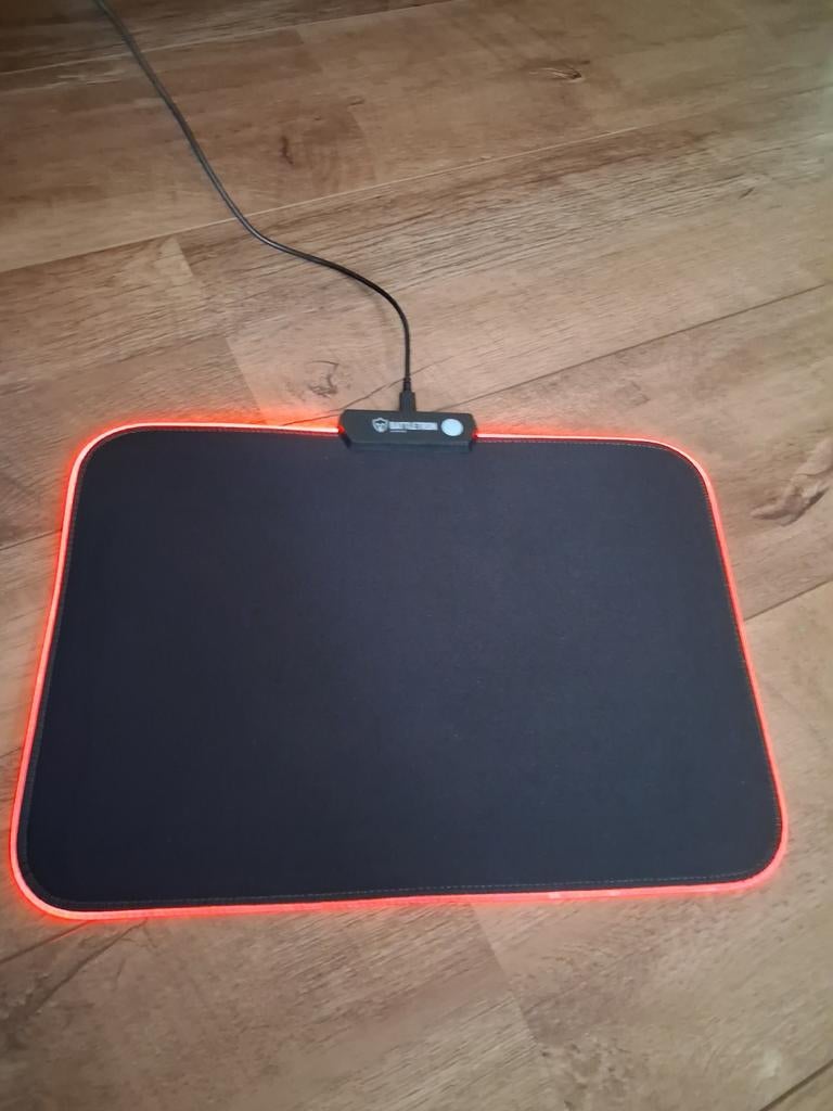 Gaming muismat met RGB verlichting - Battletron, Ophalen of Verzenden, Gaming muismat, Nieuw, Battletron