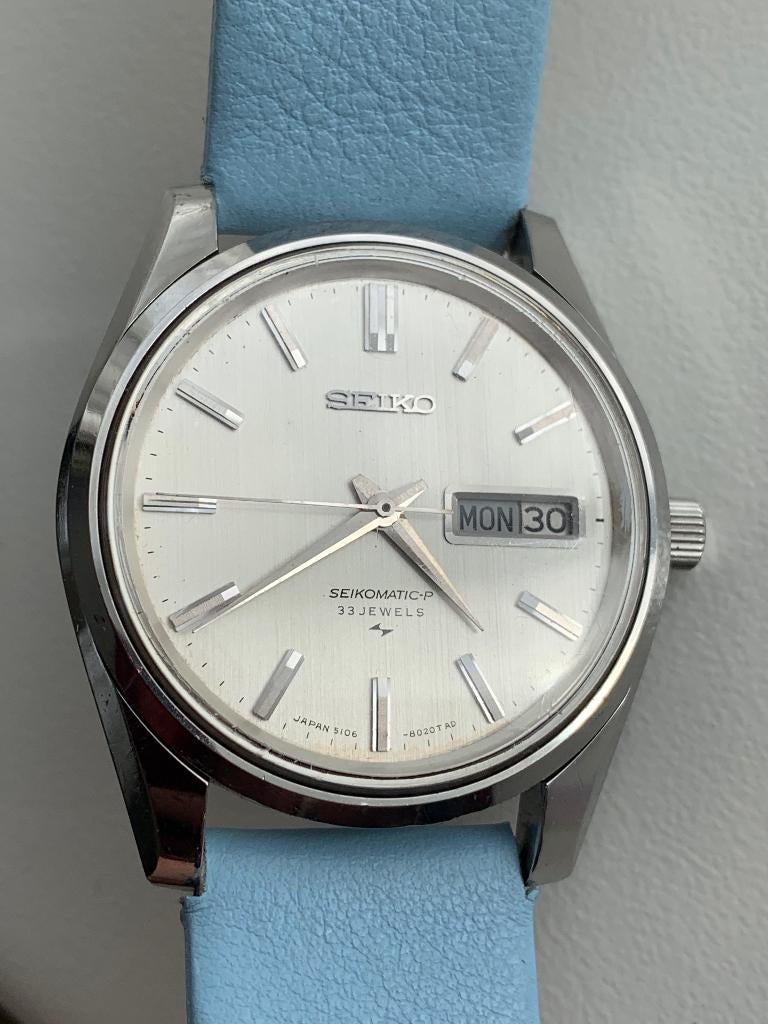 Seiko 5106-8010. Seikomatic-P.  PRIJSAANPASSING., Seiko, Staal, Polshorloge, Ophalen of Verzenden