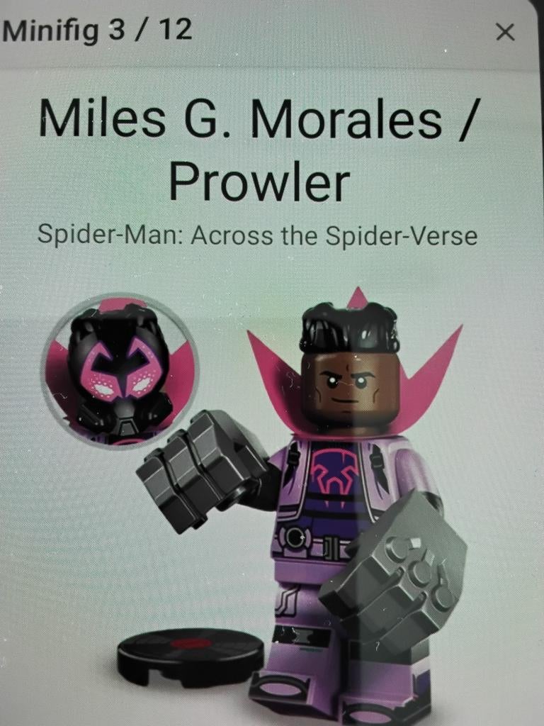 LEGO 71050 Minifigure Miles G. Morales / Prowler, Ophalen of Verzenden, Nieuw, Overige merken