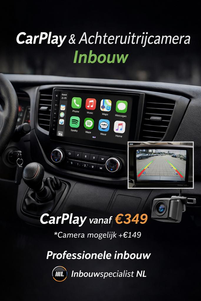 CarPlay inbouw vanaf €349 | Camera mogelijk |, Ophalen of Verzenden, Nieuw