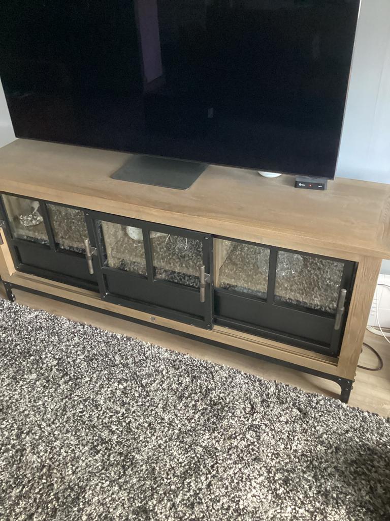 Riviera Maison Tv meubel, Huis en Inrichting, Kasten | Televisiemeubels, Ophalen, Zo goed als nieuw, 25 tot 50 cm, Minder dan 100 cm