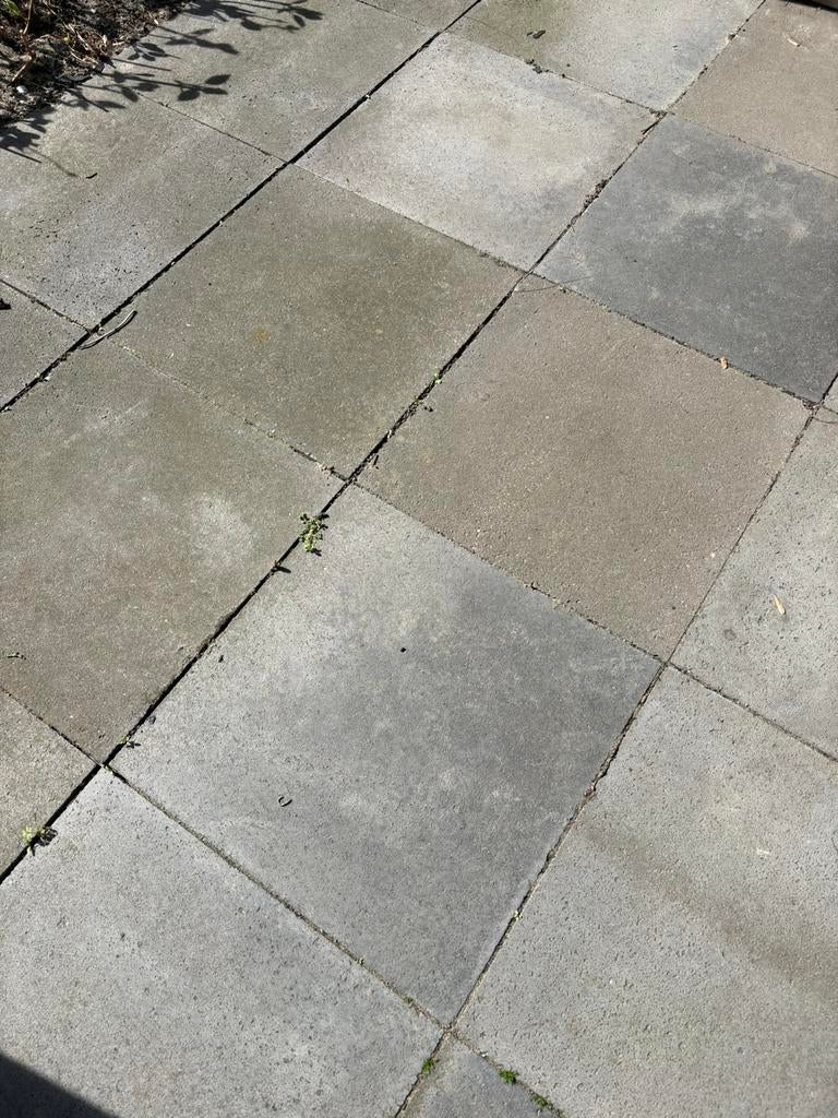 Betontegel 60x60x5 antraciet 175 stuks, Tuin en Terras, Tegels en Klinkers, Ophalen, Gebruikt, 10 m² of meer, Beton
