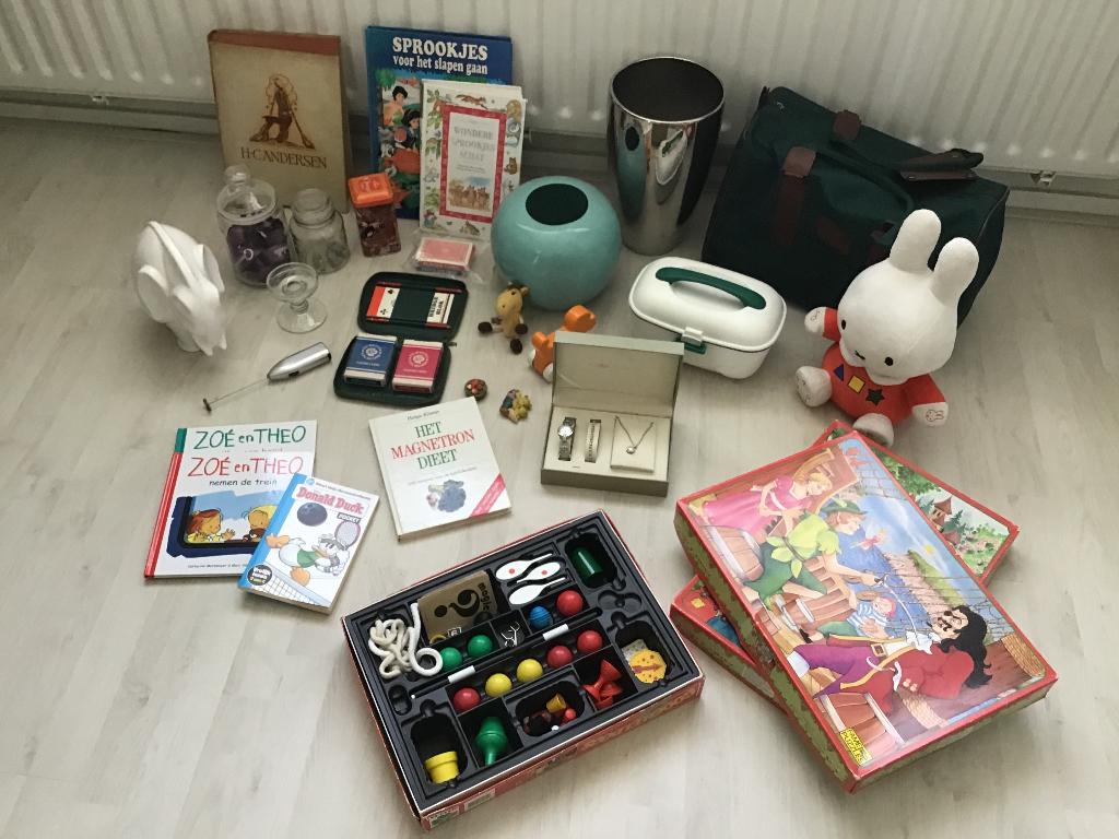 Vrijmarkt spullen. Voor koningsdag of andere markten ., Ophalen, Gebruikt