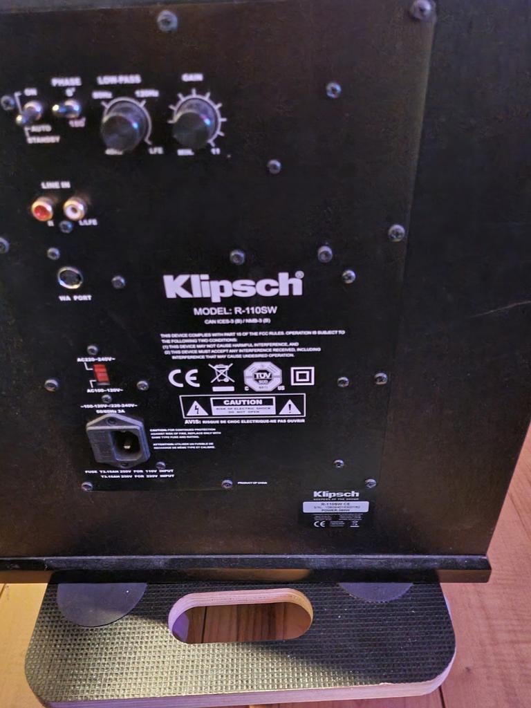Klipsch R-110SW subwoofer, Audio, Tv en Foto, Luidsprekers, Ophalen of Verzenden