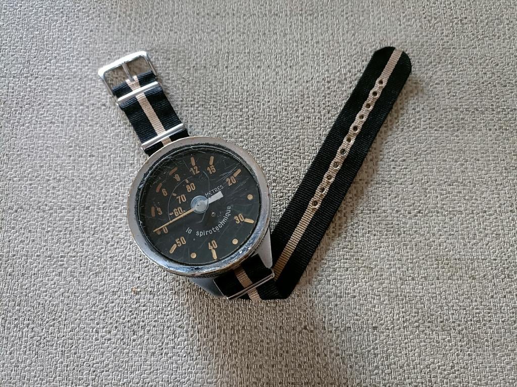 Vintage DuikMeter Made in France La Spirotechnique Zie Fotos, Ophalen of Verzenden, Gebruikt, Duikcomputer