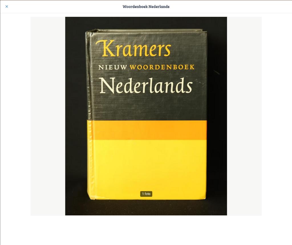 Woordenboek Nederlands, Ophalen of Verzenden, Zo goed als nieuw, Kramers, Nederlands