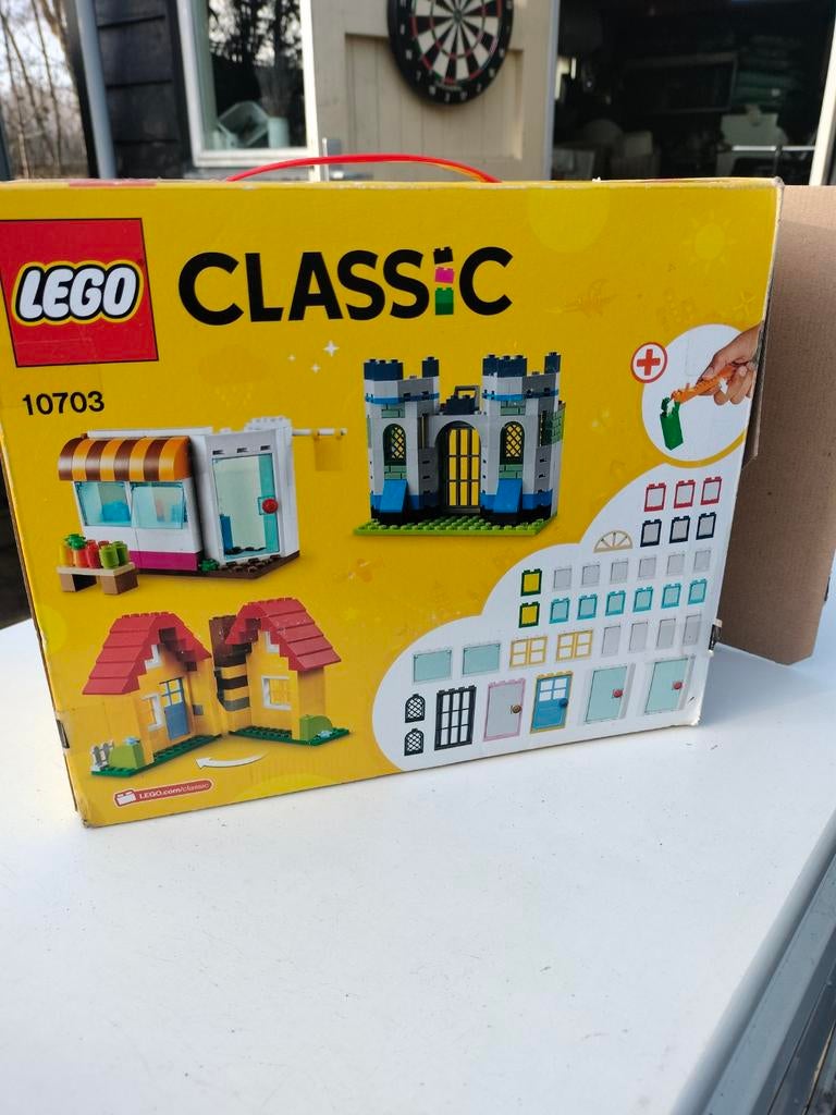 Doos met lego, Ophalen