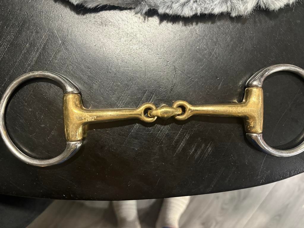 Bustrens bit 13,5 dubbelgebroken, Dieren en Toebehoren, Ophalen of Verzenden, Nieuw, Dressuur