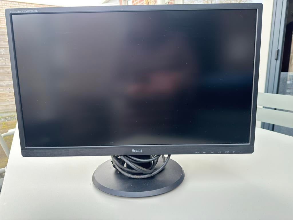 Iiyama monitor 24 inch ProLite X2483HSU-B3, Computers en Software, Monitoren, Zo goed als nieuw, 61 t/m 100 Hz, HDMI, USB-C, Gaming