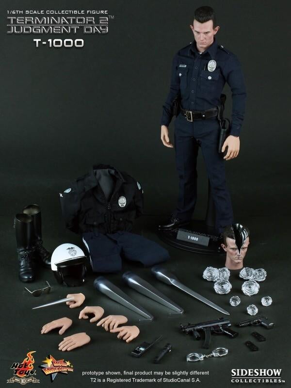 Hot Toys MMS129 Terminator 2: T-1000 incl. extra body, Ophalen of Verzenden, Zo goed als nieuw, Film, Actiefiguur of Pop