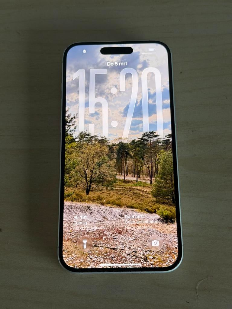 Apple iPhone 16 Plus 128GB Wit, Ophalen, 128 GB, Zo goed als nieuw, Zonder simlock