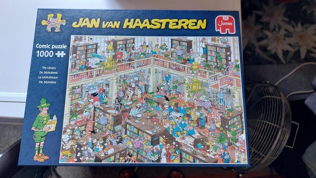 Jan van Haasteren, De bibliotheek, Ophalen of Verzenden, 500 t/m 1500 stukjes, Zo goed als nieuw