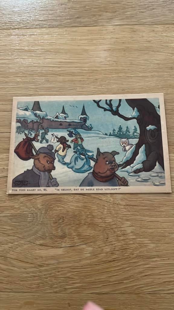 Ik geloof dat de hele stad uitloopt!, Verzamelen, Ansichtkaarten | Themakaarten, Ophalen of Verzenden, 1940 tot 1960, Ongelopen