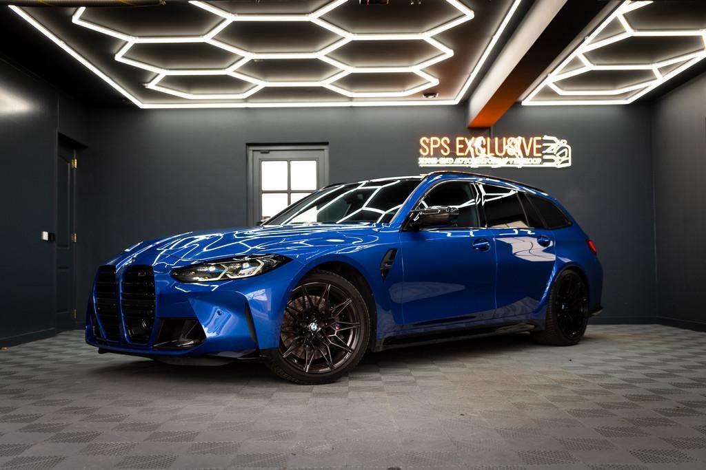 BMW 3 Serie Touring M3 xDrive Competition Carbon / 360 / Las, Automaat, Gebruikt, Zwart, Blauw