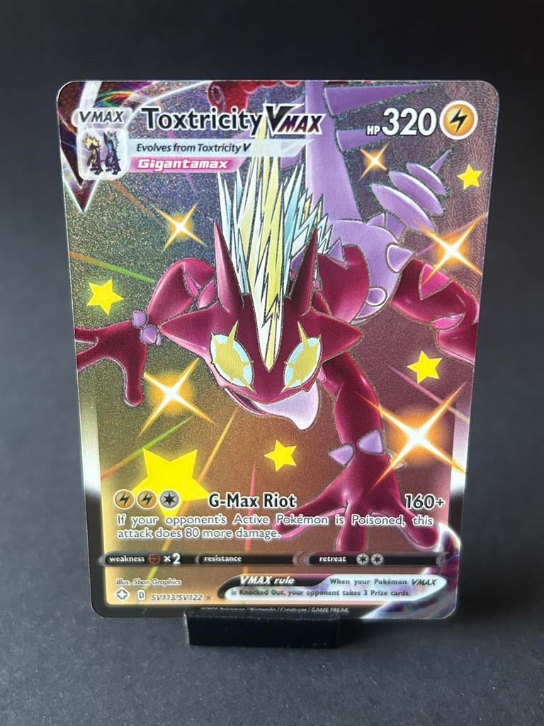 Toxtricity VMAX SV113/SV122, Shining Fates, Ophalen of Verzenden, Zo goed als nieuw