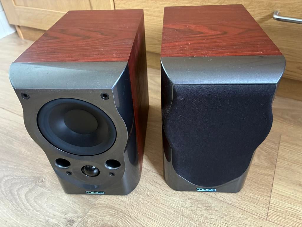 2 zgan Mission speakers, Audio, Tv en Foto, Luidsprekers, Zo goed als nieuw, 60 tot 120 watt, Front, Rear of Stereo speakers, Ophalen