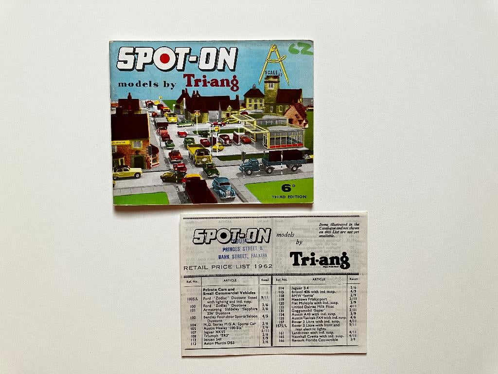 Originele 1962 SPOT-ON catalogus & prijslijst (Tri-ang), Ophalen of Verzenden, Zo goed als nieuw, Auto, Overige merken