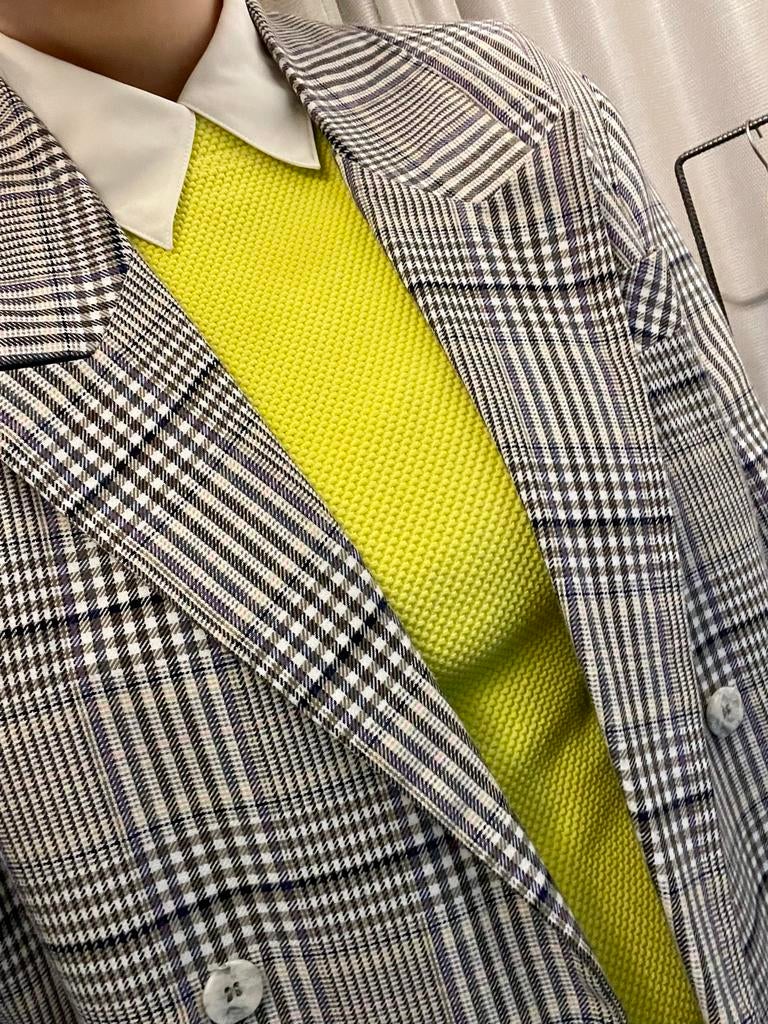 Vintage double breasted blazer, Ophalen of Verzenden, Zo goed als nieuw, Maat 38/40 (M), Overige kleuren