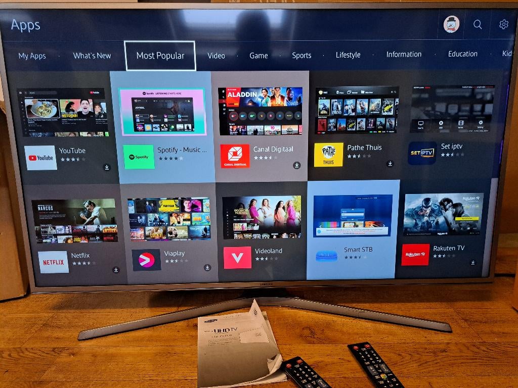 Samsung 50 JU6800W TV, Gebruikt, 50 Hz, LCD, Ophalen of Verzenden