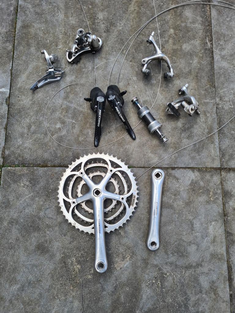 Groepset Campagnolo Record triple (10 speed), Fietsen en Brommers, Fietsonderdelen, Gebruikt, Ophalen of Verzenden, Campagnolo Record