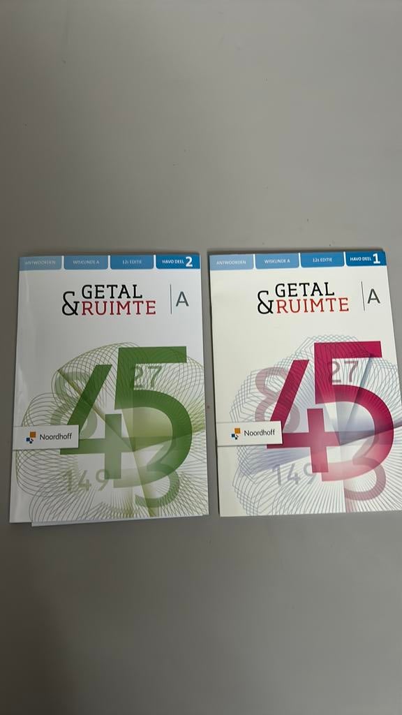 Getal & ruimte havo deel 1 &2 antwoordenboeken, Boeken, Ophalen of Verzenden, Zo goed als nieuw, Natuurwetenschap