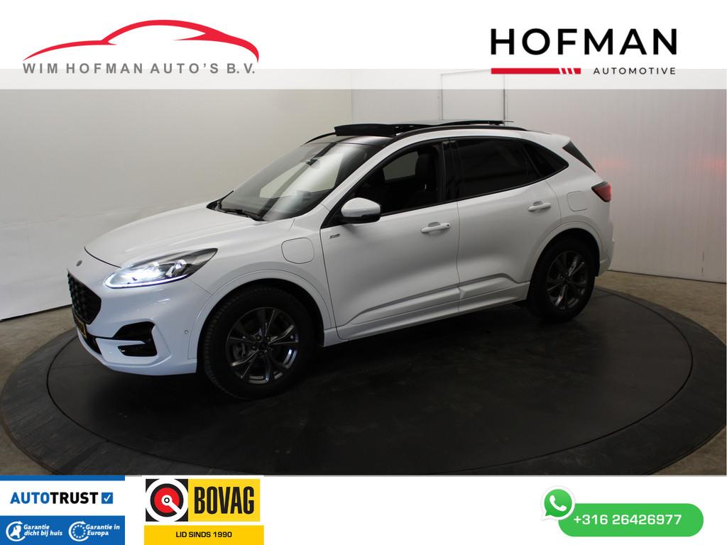 Ford Kuga 2.5 PHEV ST Line Vignale Head-up Trekh Panodak Cam, 4 cilinders, Met garantie (alle), Wit, Hybride Elektrisch/Benzine